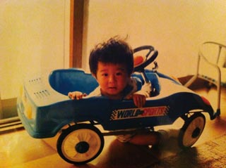 口呼吸していることがよく分かる(笑)、2歳のころの写真