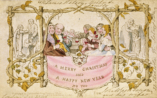 1843年、初めてのクリスマス・カードが発売された