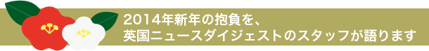 2014年新年の抱負