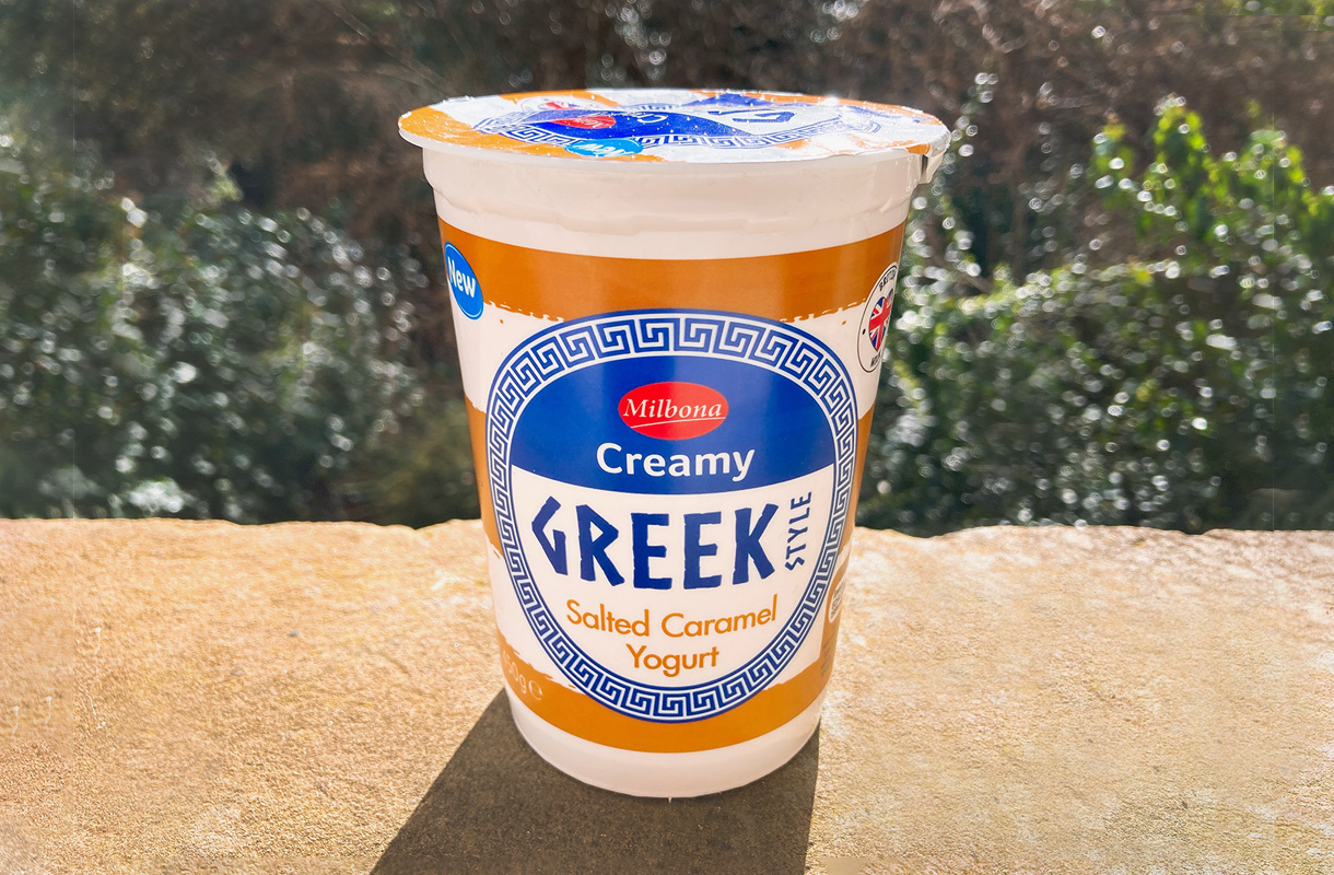 Milbona Creamy Greek Style Salted Caramel Yogurt