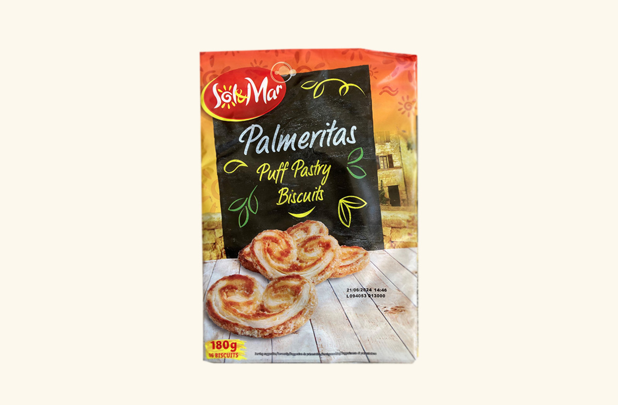 Palmeritas Puff Pastry Biscuits 180g