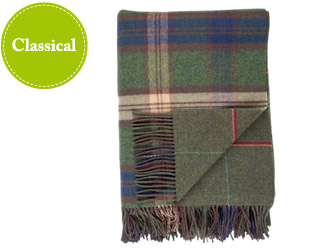 Johnston Reversible Tweed Throw 