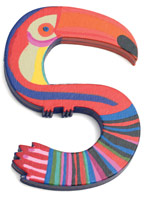 Wooden Animal Letter