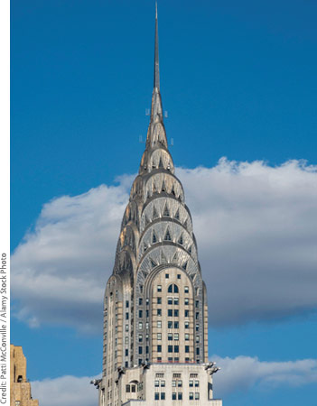 1930年に完成した米ニューヨークのクライスラー・ビルディング