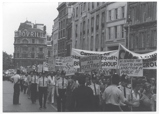 1972年ロンドンで開催された「UK ゲイ・プライド・ラリー」