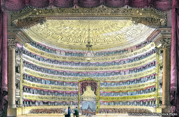 ミラノのスカラ座のイラスト