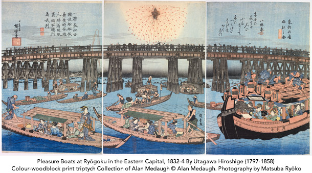 東都両国遊船之図 1832～4年