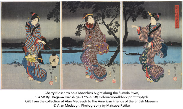 隅田堤闇夜の桜 1847～8年