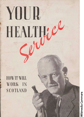 1948年、NHSの開始に先立ってスコットランドで配られたパンフレット