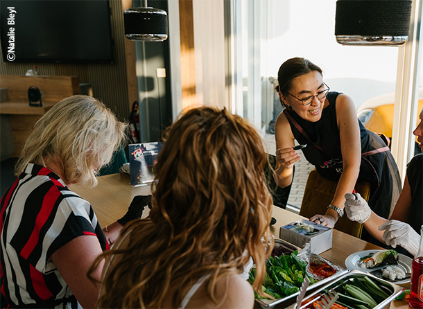 私がホストの手巻き寿司ワークショップ ⒸNatalie Bleyl